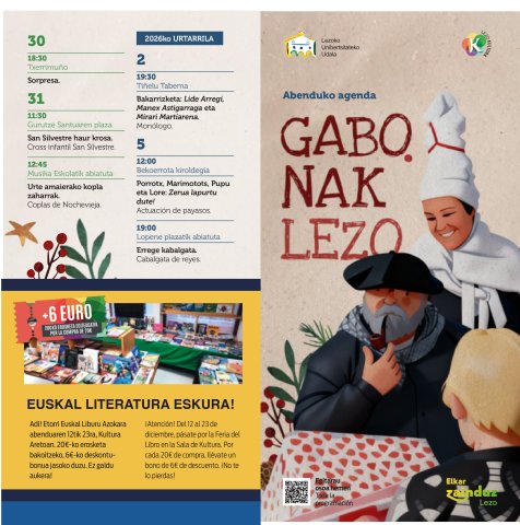 Gabonetako egitarua 2025